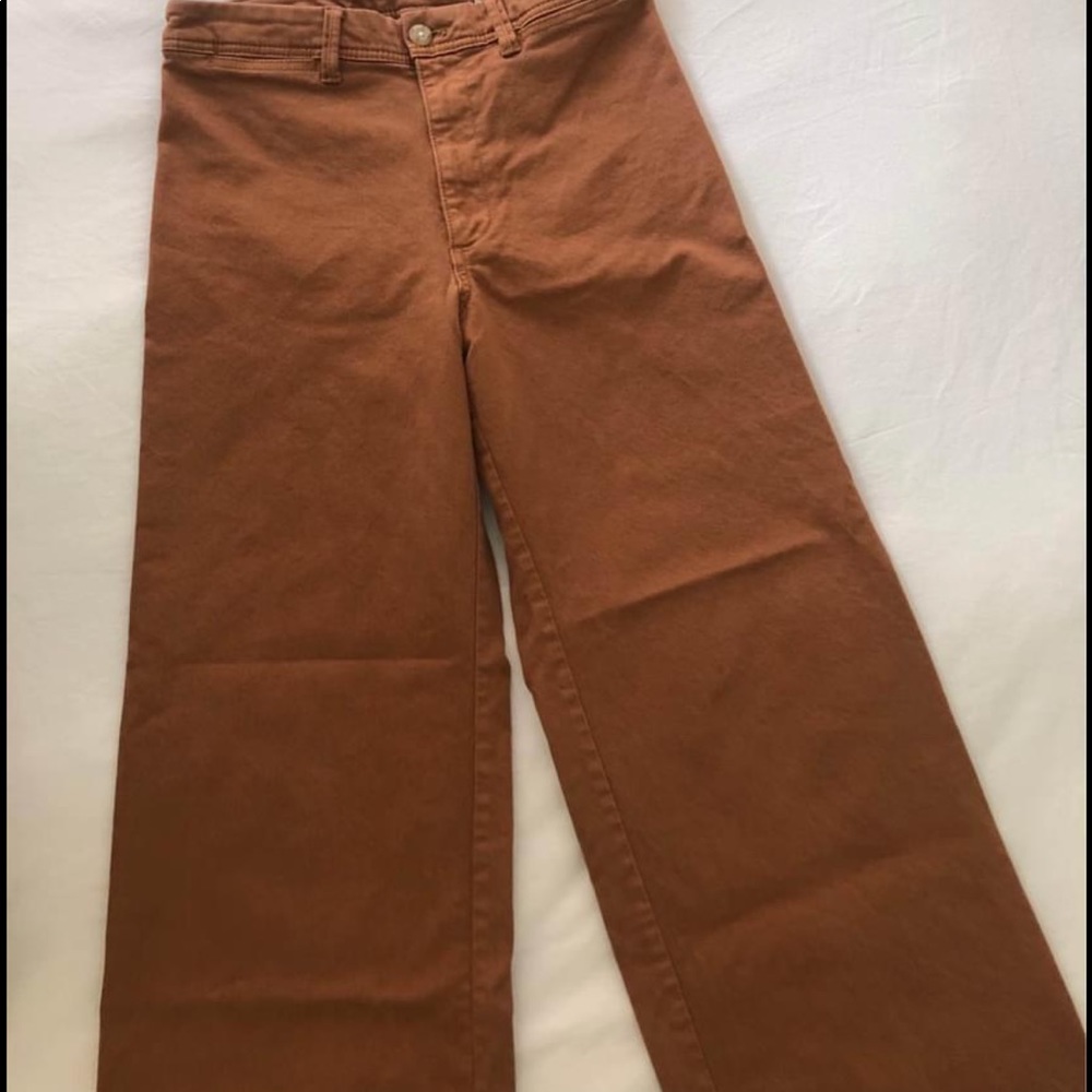 Brown wide leg pants